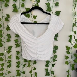 Garage Off the Shoulder Ruffle Top